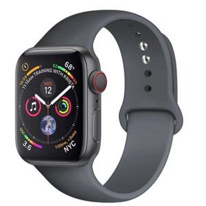 NEW[BAND] Dark Gray Sport Silicone For Apple…